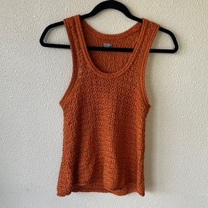 Aerie orange Racerback Tank Top size small